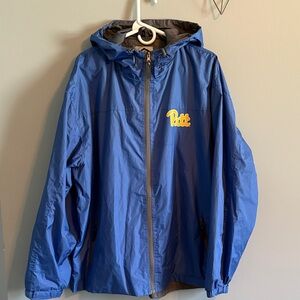 Pitt Blue Hooded Windbreaker Jacket